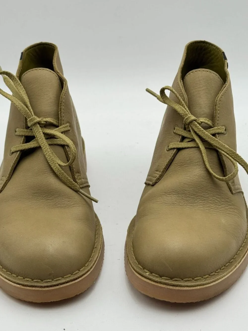 NWOB Clarks Originals Desert Boots GTX Khaki Leather Ankle Chukka Mens Size 9